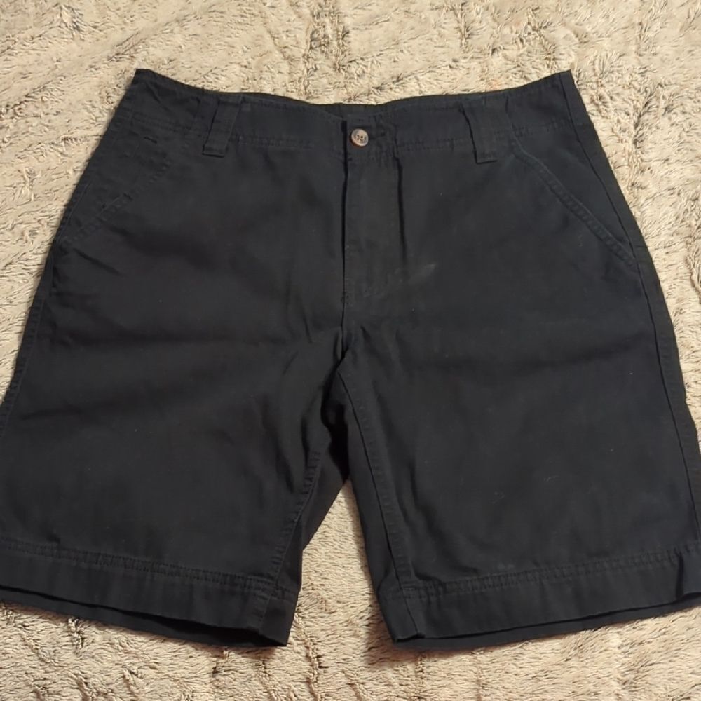 Mossimo Supply Co Cargo Shorts Men's Size 32 Slim‎ Black Deep Pockets
